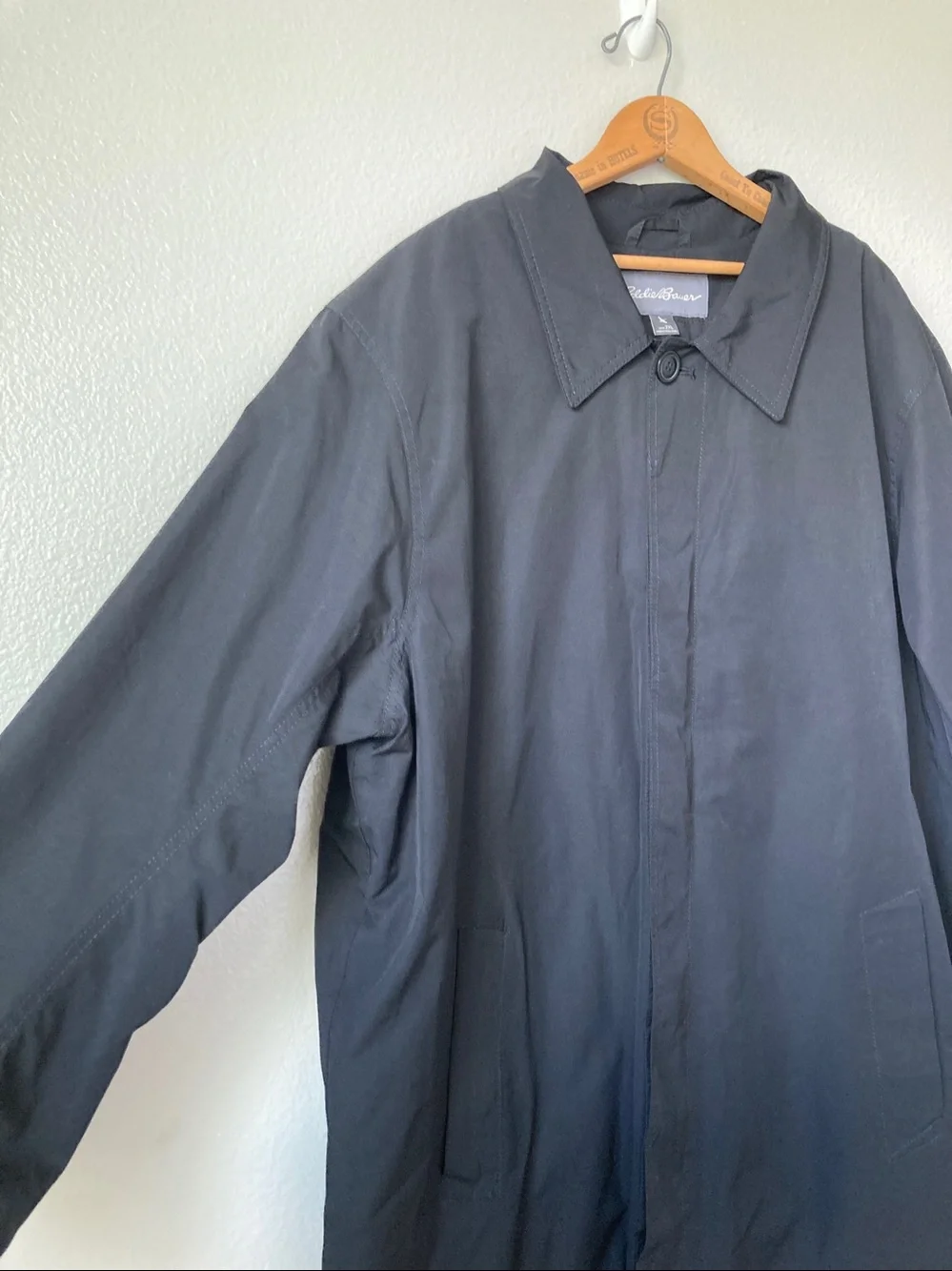 Eddie Bauer coat jacket quilted down zip out lining plaid lined sz 2xl